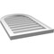 Ekena Millwork Round Top Surface Mount PVC Gable Vent w/ 2"W x 1-1/2"P Brickmould Frame, 18"W x 28"H GVPRT18X2802SN - alternate 2